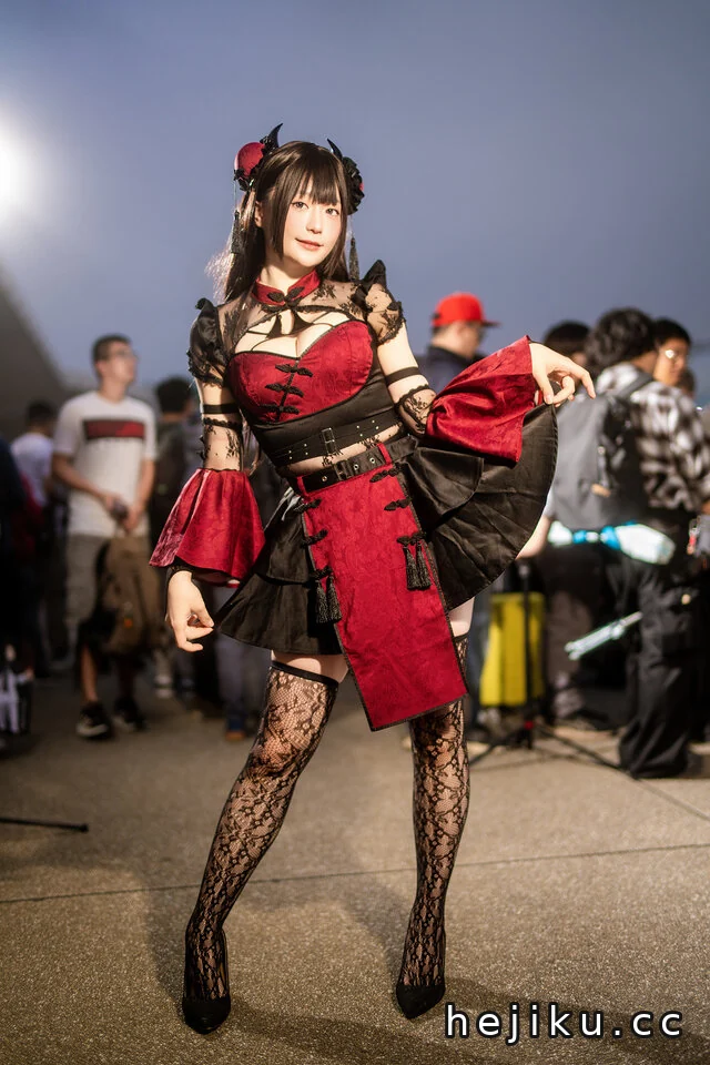 夜色中的华丽交响：FF46现场Grace kaori新中式暗黑美学COS