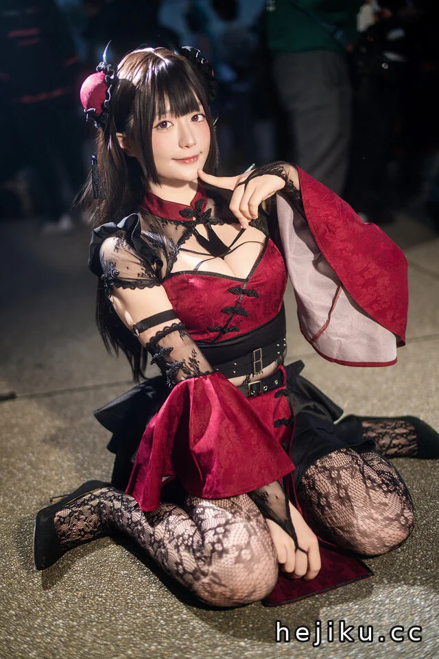 夜色中的华丽交响：FF46现场Grace kaori新中式暗黑美学COS