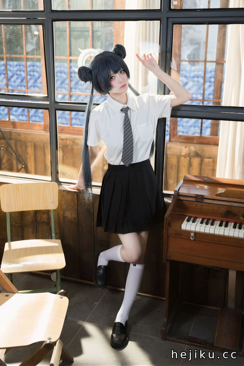 九柒喵 蔚蓝档案 妃咲JK [61P-517M]